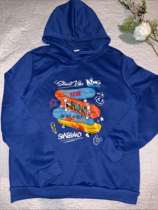 Other - Blue Street Vibe Skateboard Hoodie - kids
